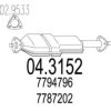 MTS 04.3152 Catalytic Converter